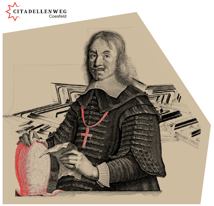 Christoph Bernhard von Galen vor der Coesfelder Citadelle