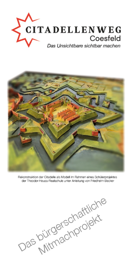 Der neue Flyer zum Citadellenweg